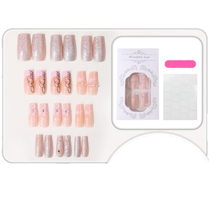 Shimmering Elegant Press-On Nail Tips Stornfield