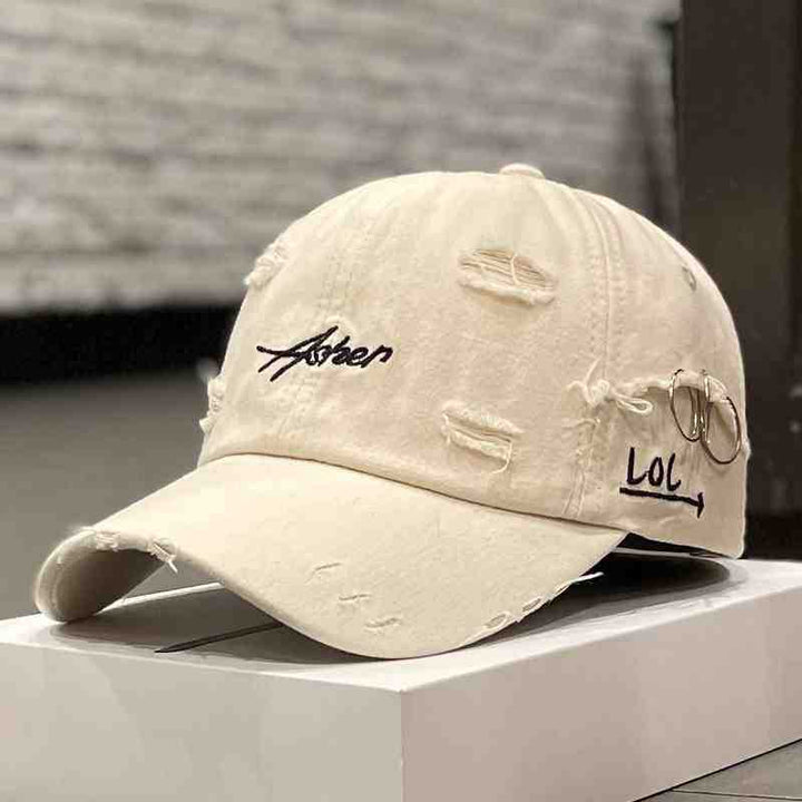 Unisex Distressed Denim Adjustable Cap Stornfield