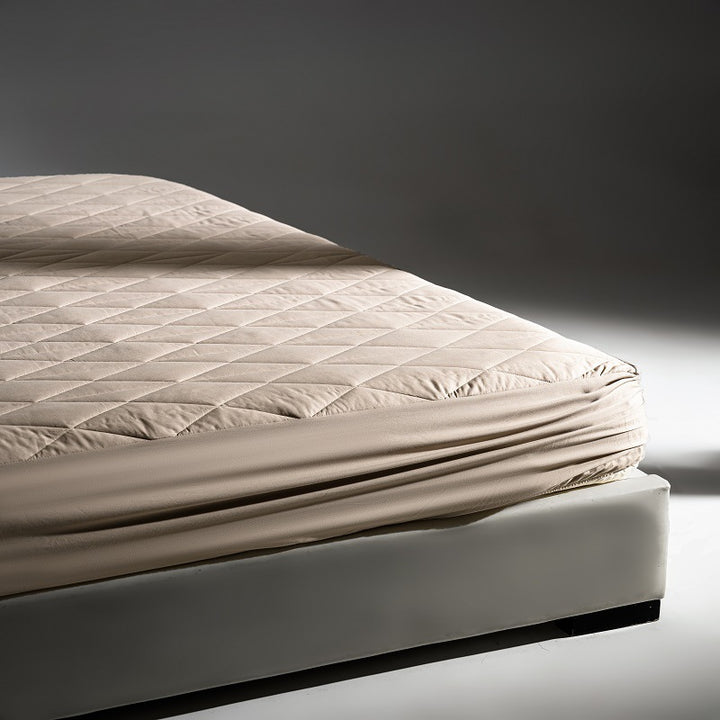 Quilted Fitted Mattress Protector Pad with Deep Elastic Skirt