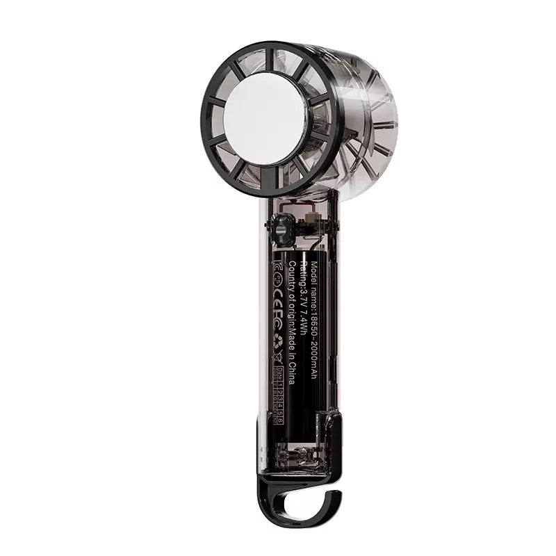 Unisex Transparent Rechargeable Handheld Fan Stornfield