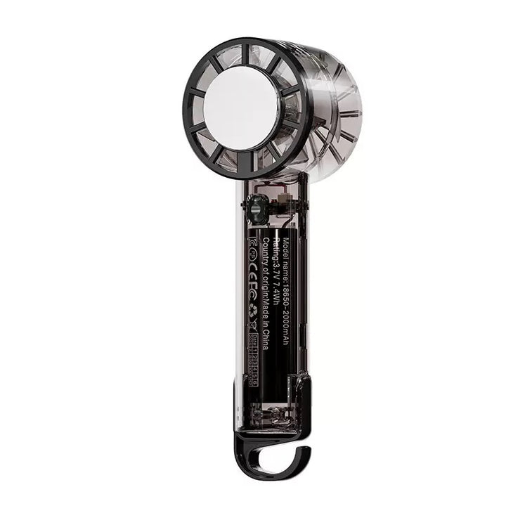 Unisex Transparent Rechargeable Handheld Fan Stornfield