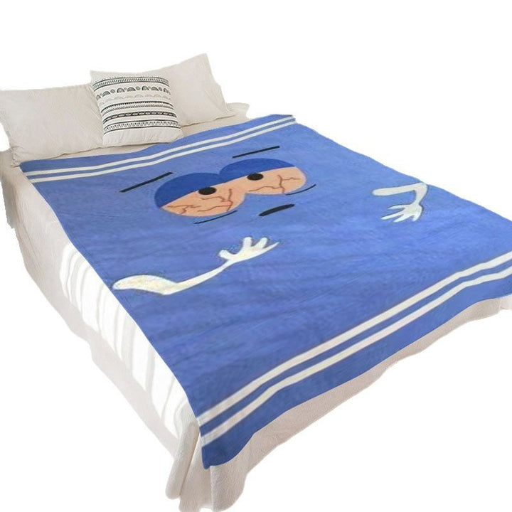 Soft Plush Cartoon-Themed Throw Blanket