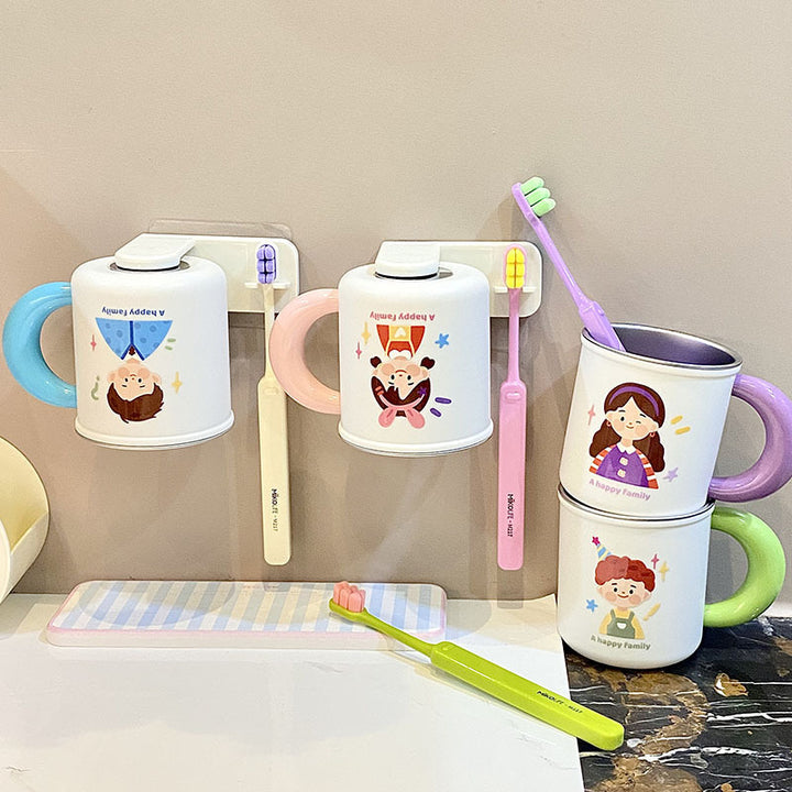 Wall cup holder with creative cartoon design Stornfield