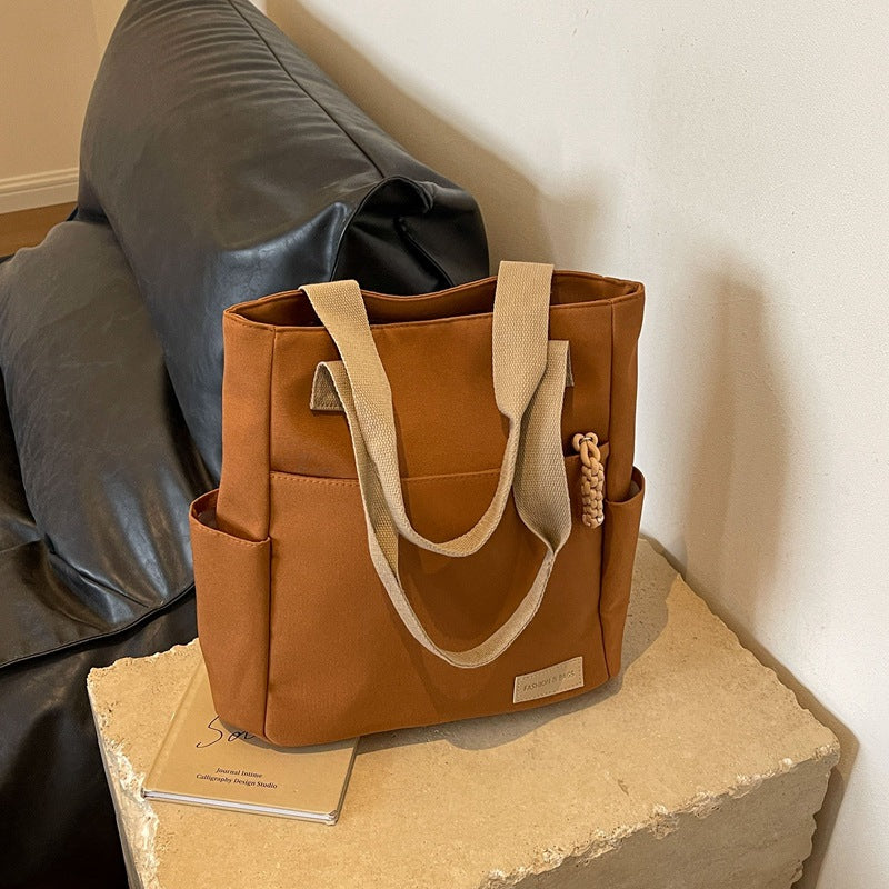Stylish Multi-Pocket Casual Tote Bag
