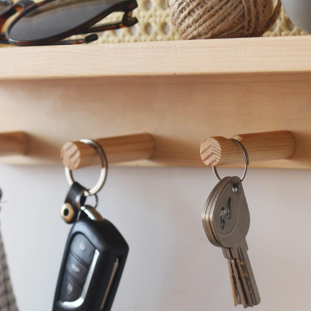 Wall-Mounted Wooden Storage Organizer Stornfield
