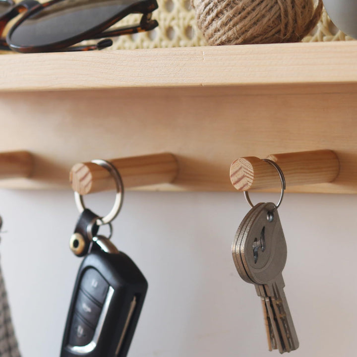 Wall-Mounted Wooden Storage Organizer Stornfield
