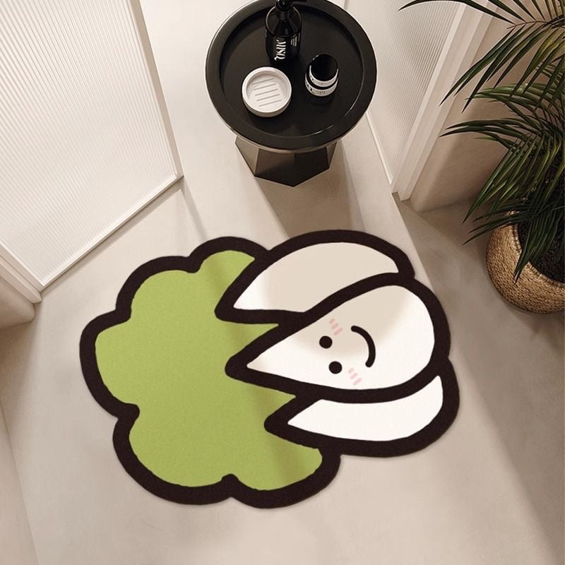 Fun Carrot-Shaped Bath Mat
