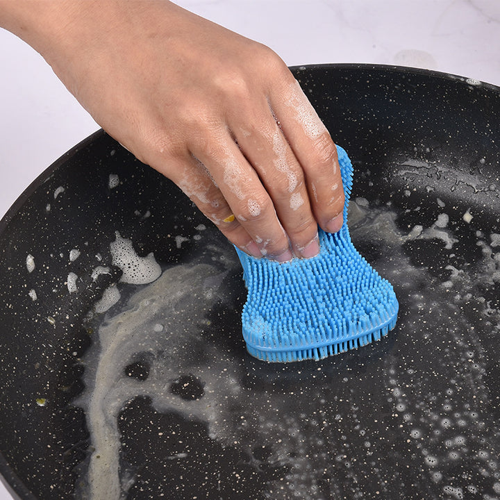 Silicone cleaning sponge with ergonomic design Stornfield