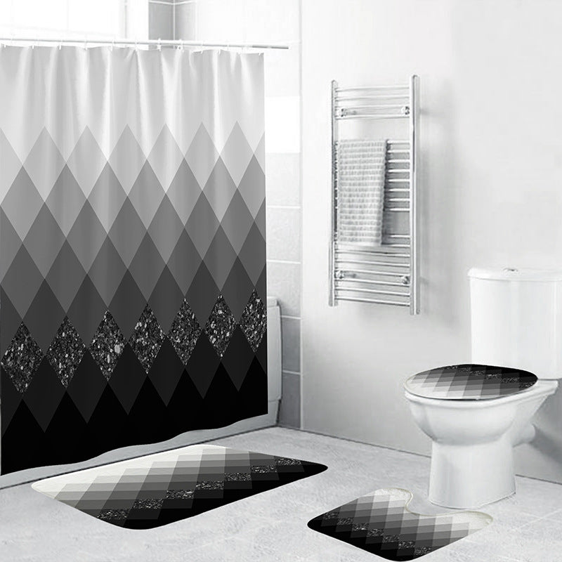 Geometric Pattern Bathroom Accessory Set Stornfield