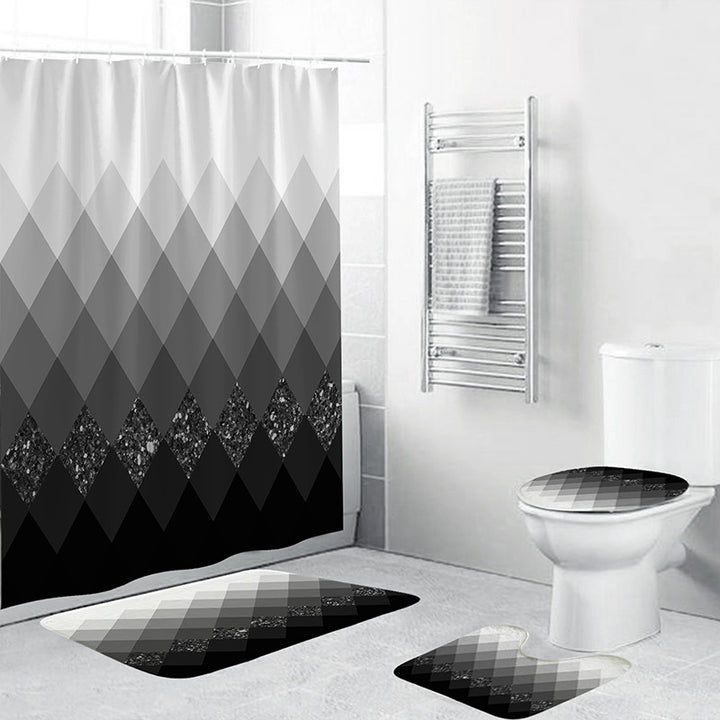 Geometric Pattern Bathroom Accessory Set Stornfield