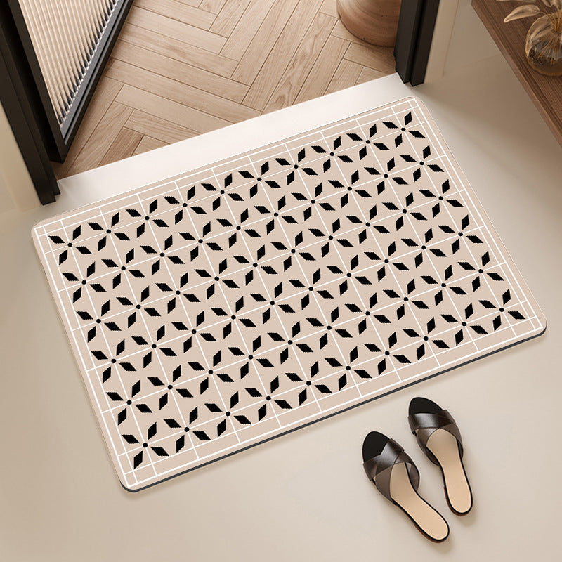 Geometric Pattern Decorative Floor Mat Stornfield