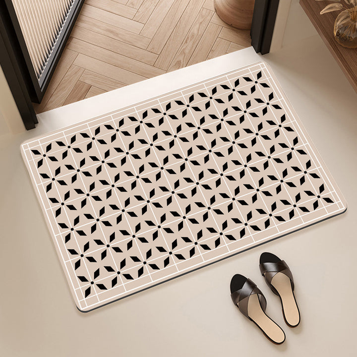 Geometric Pattern Decorative Floor Mat Stornfield