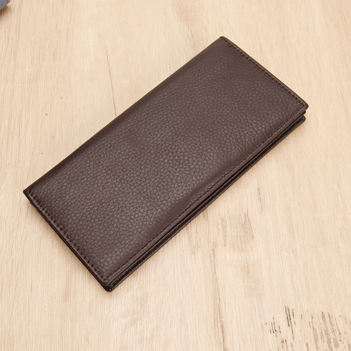 Textured Leather Long Wallet Stornfield