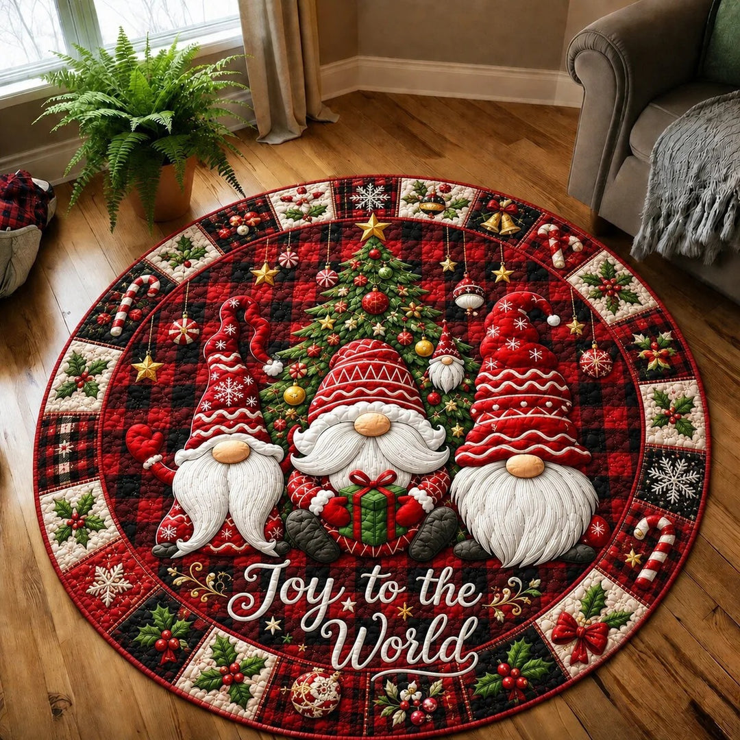 Fantastic Holiday Theme Round Carpet