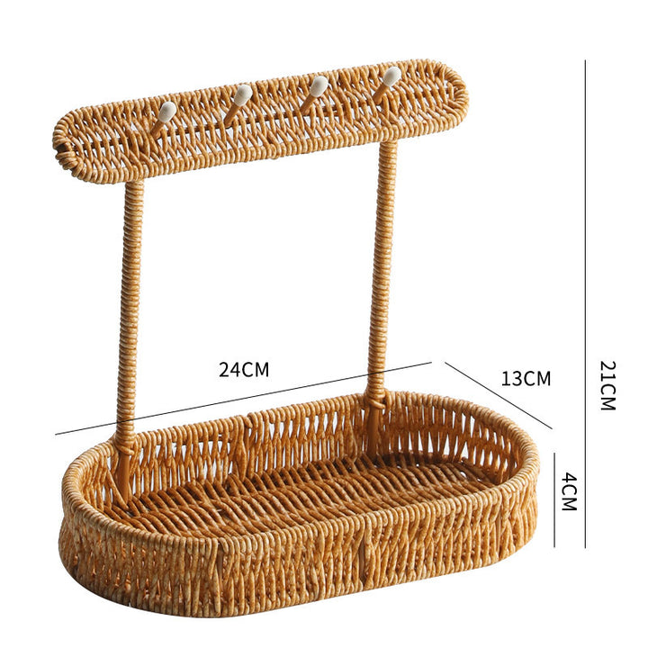 Unisex Versatile Storage Basket with Hooks Stornfield