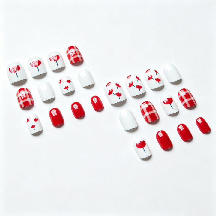 Seasonal Floral Nail Art Design