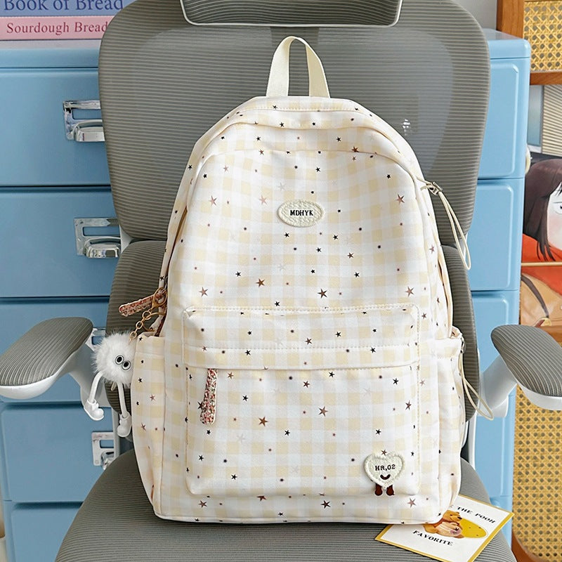 Stylish Checkered Mini Backpack Stornfield