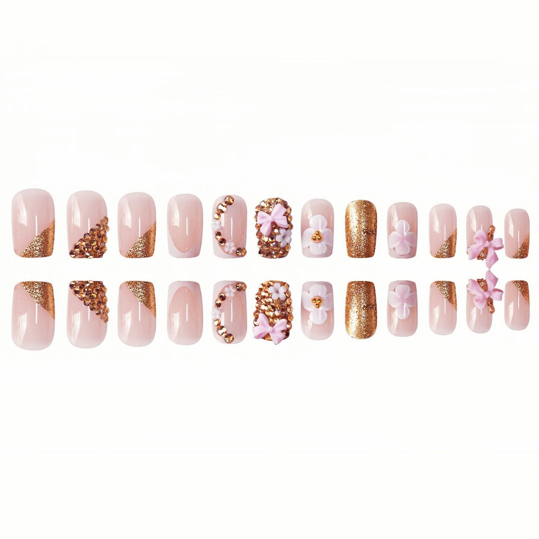 Floral Design Press-On Nails Stornfield
