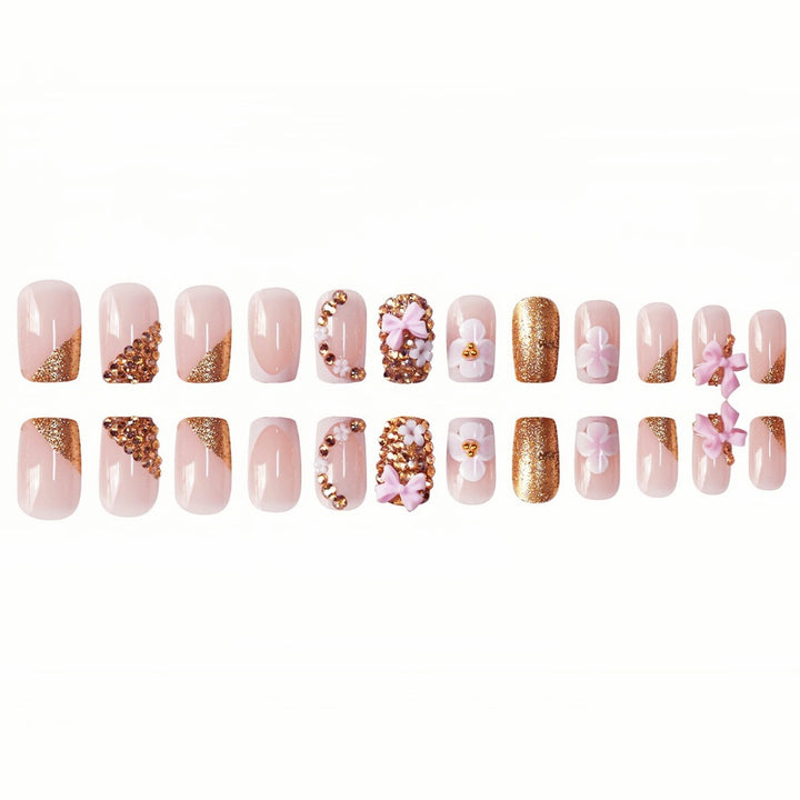 Floral Design Press-On Nails Stornfield