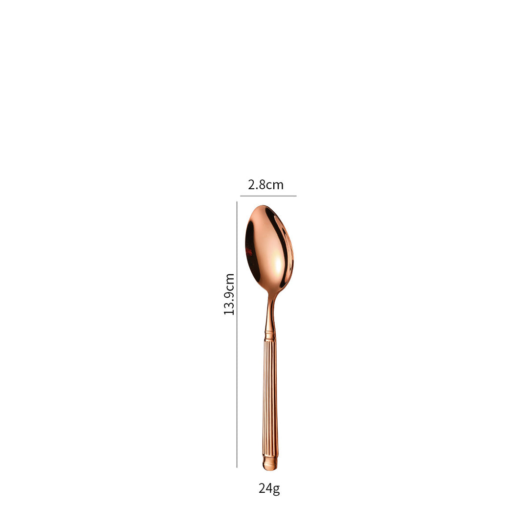 Elegant dessert spoon with exclusive surface design Stornfield