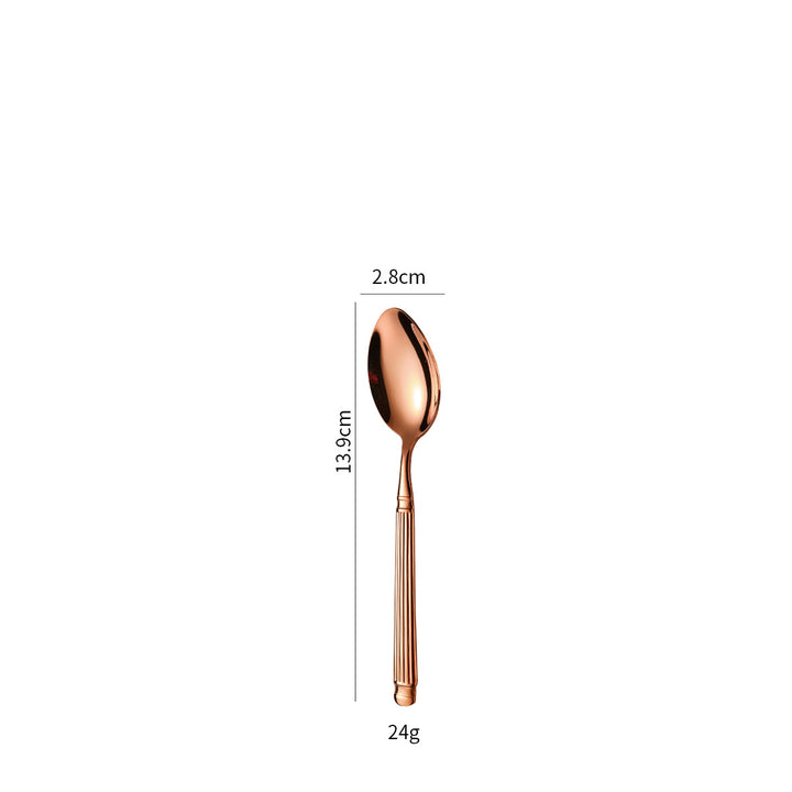 Elegant dessert spoon with exclusive surface design Stornfield