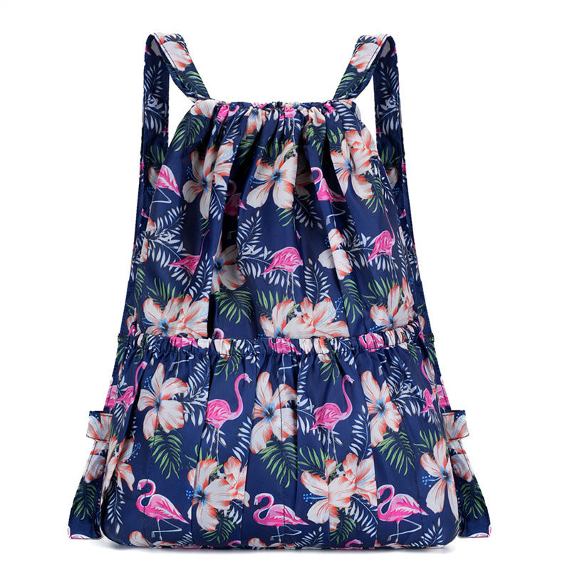 Floral Print Drawstring Backpack Stornfield