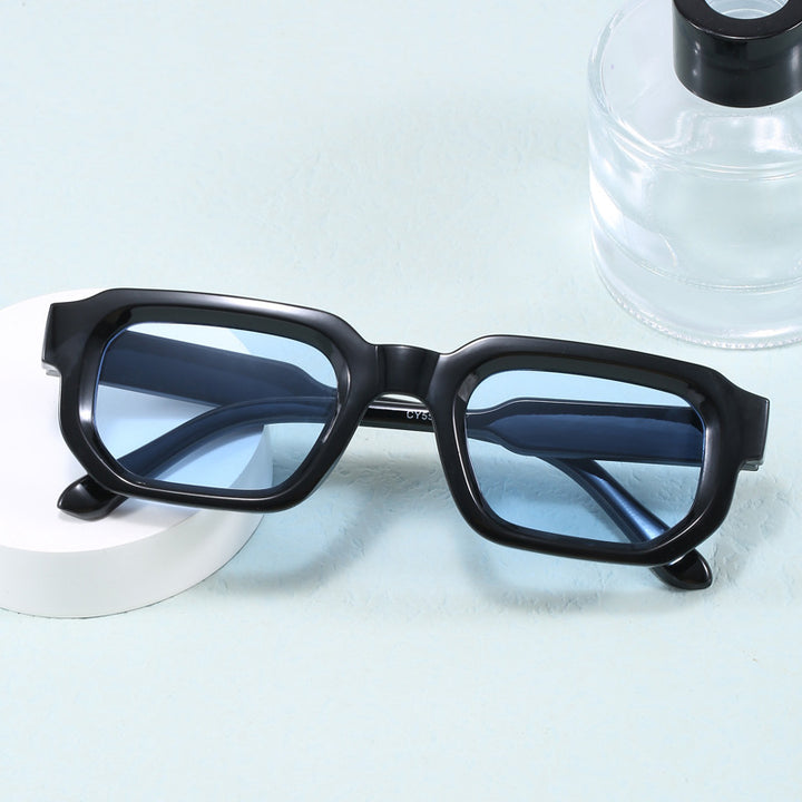 Women's fashionable square sunglasses with clear frame Stornfield