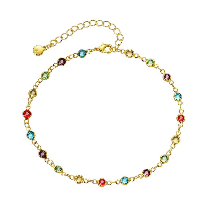 Colorful Gemstone Ankle Bracelet Stornfield