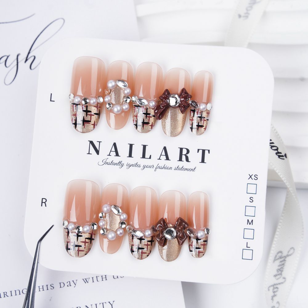 Artistic 3D Butterfly Press-On Nail Set Stornfield