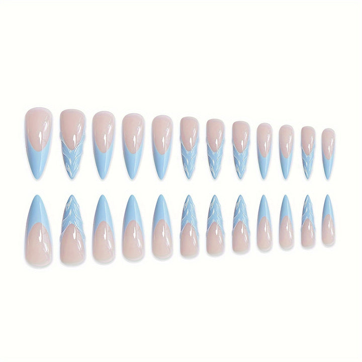 Artistic Leaf Design Press-On Nails Stornfield