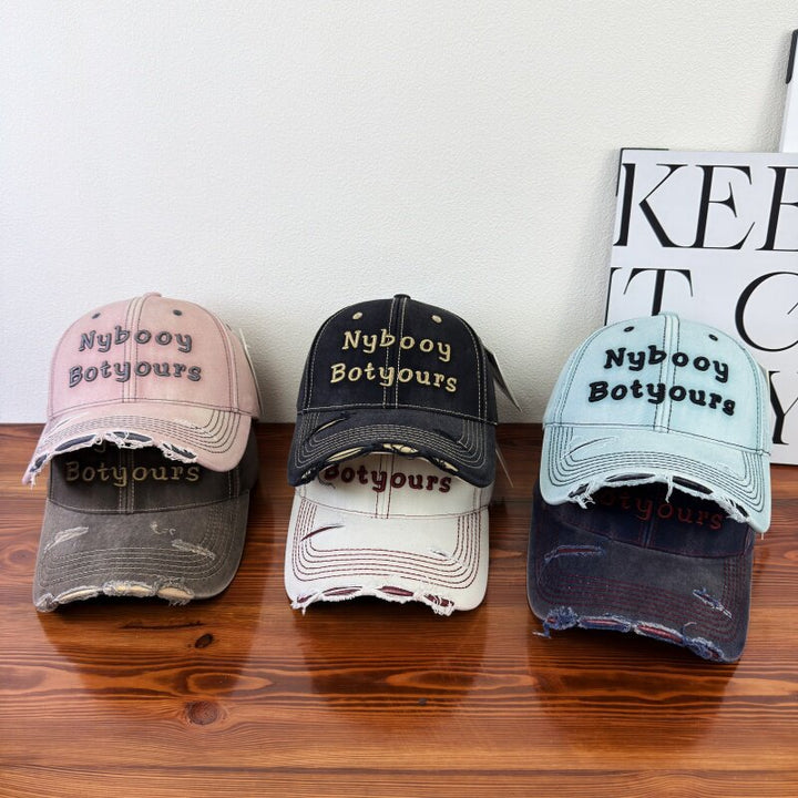 Women's Distressed Adjustable Baseball Cap Stornfield
