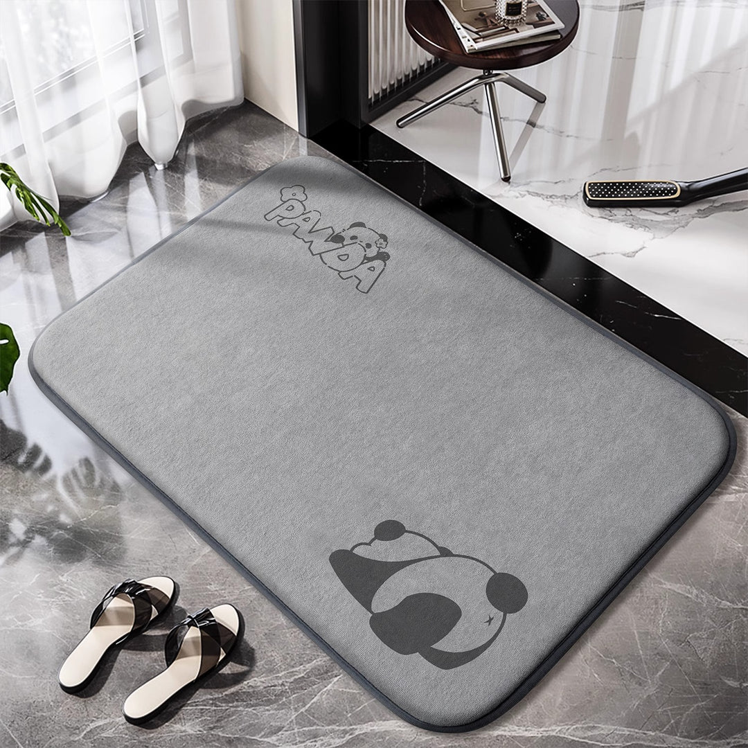 Non-slip bathroom rug with charming design Stornfield