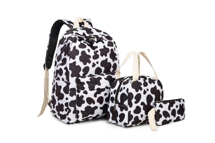 Stylish Leopard Print Backpack and Accessory Set Stornfield