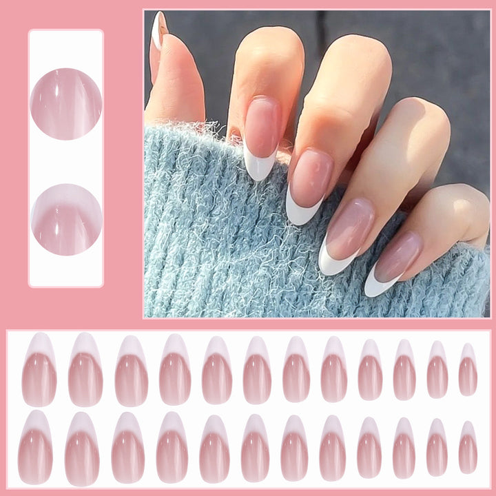 Elegant French Tip Press-On Nail Tips Stornfield