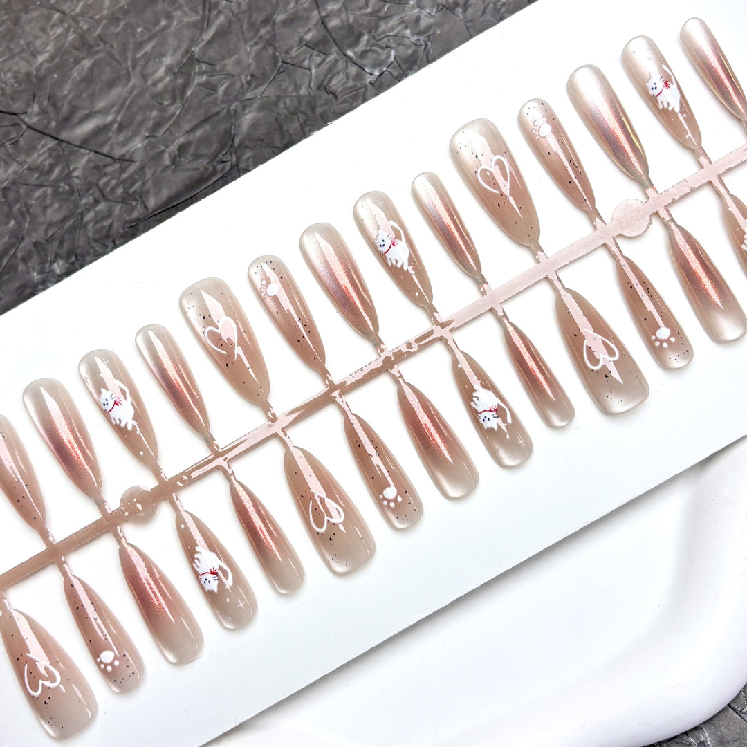 Elegant Press-On Nail Art Set