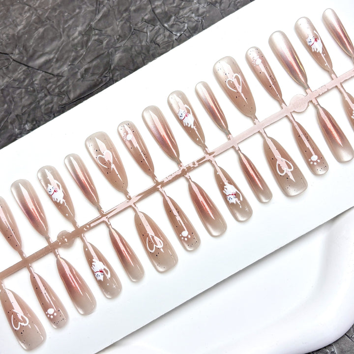 Elegant Press-On Nail Art Set