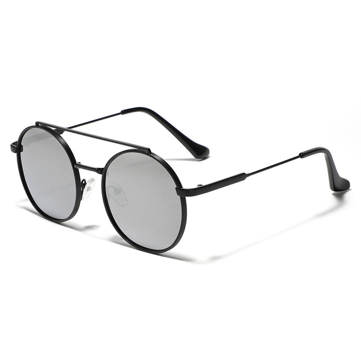 Women's round sunglasses with stylish metal frame Stornfield