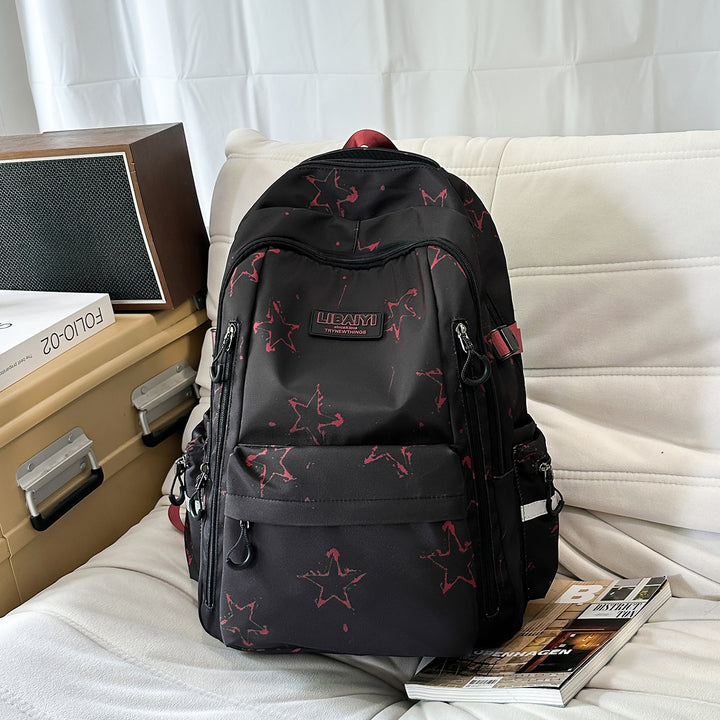 Multi-Functional Star-Patterned Backpack Stornfield
