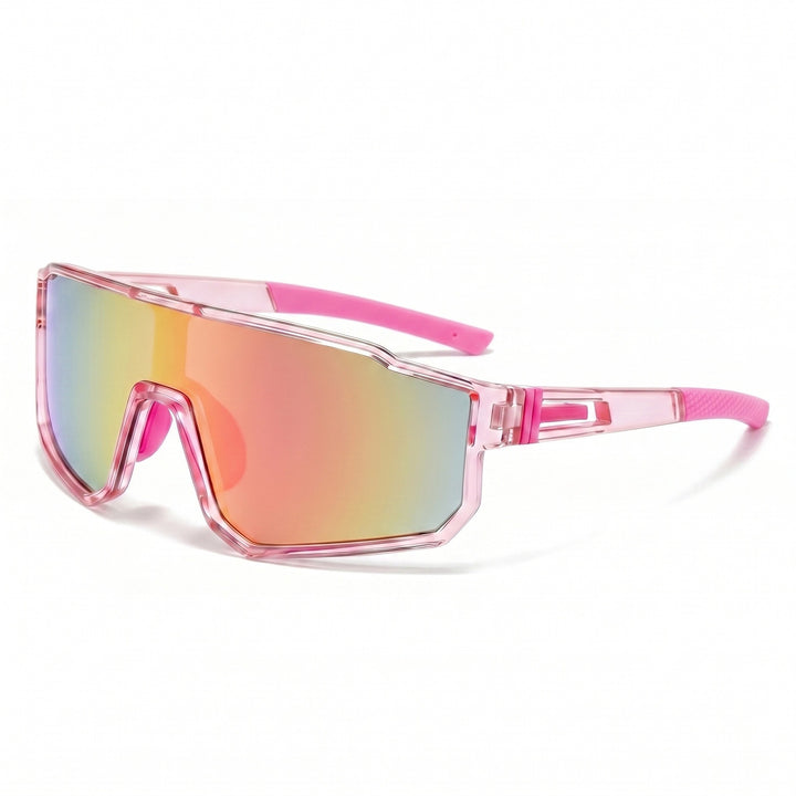 Women's sporty oversized shield sunglasses with UV400 protection, shatterproof polycarbonate lenses and non-slip temples Stornfield