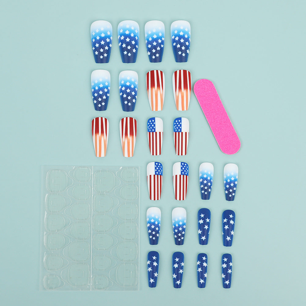 Patriotic style artificial nails Stornfield