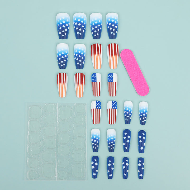 Patriotic style artificial nails Stornfield