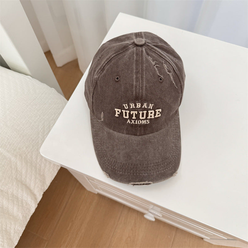 Men's Distressed Cotton Adjustable Baseball Cap Stornfield