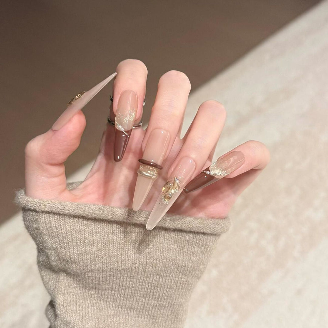 Artificial nails with sparkling accents Stornfield