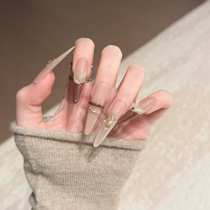 Artificial nails with sparkling accents Stornfield