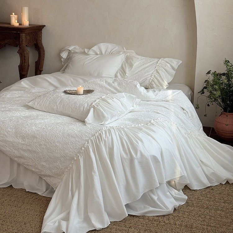 Cotton muslin bedding set