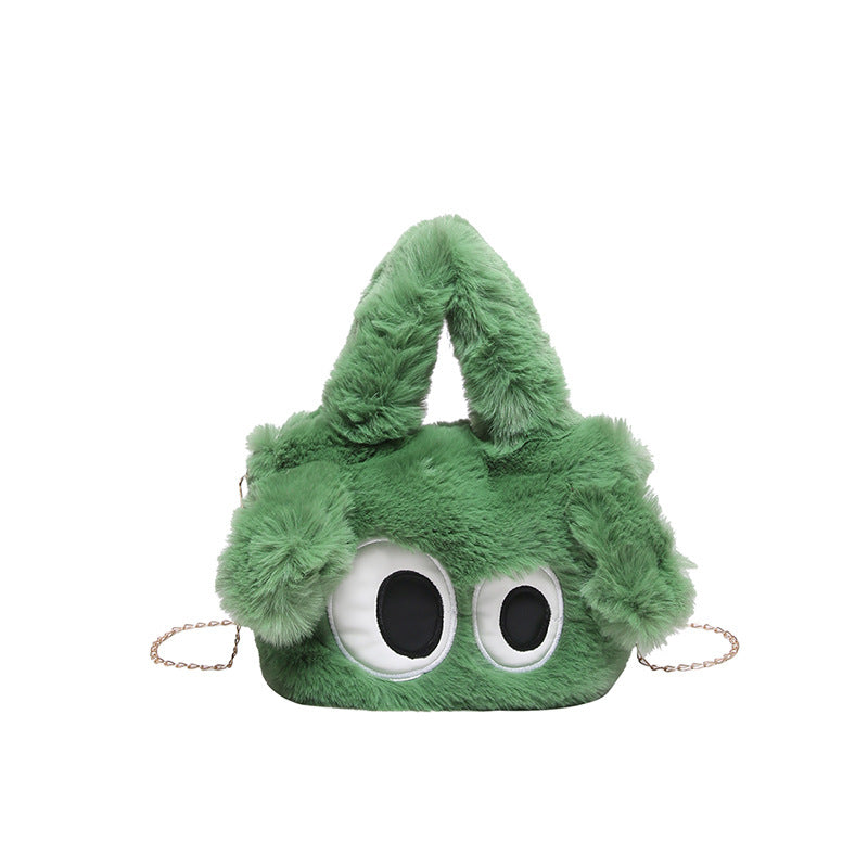 Cozy plush shoulder bag with ear application Stornfield