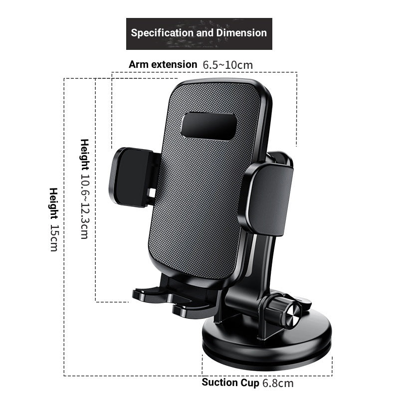 Unisex Auto-Smartphone-Mount with 360-Degree Rotating Mechanism Stornfield