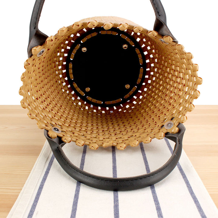 Basket bag with high-quality artificial leather handle Stornfield