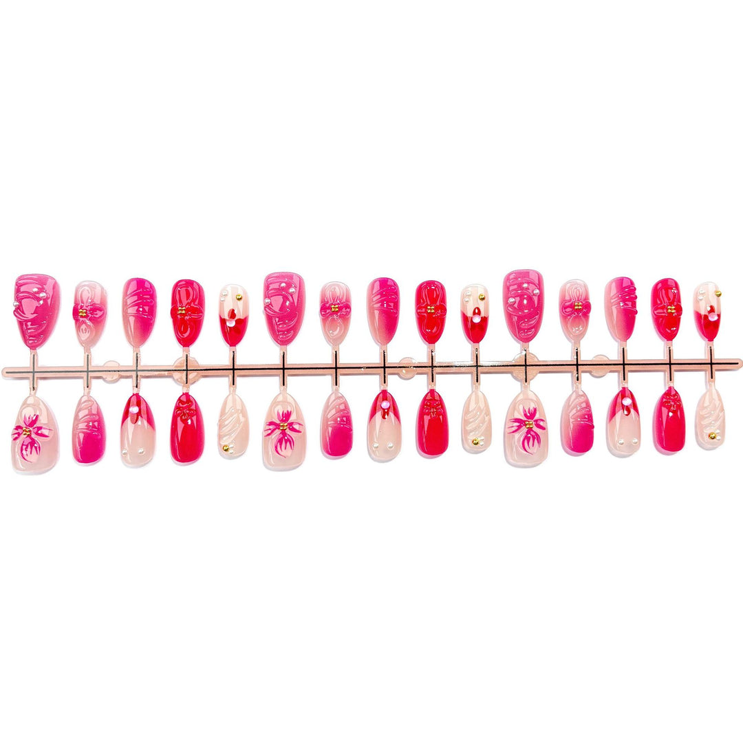 Artistic Press-On Nail Design Set