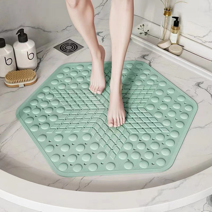 Hexagonal Anti-Slip Shower Mat Stornfield